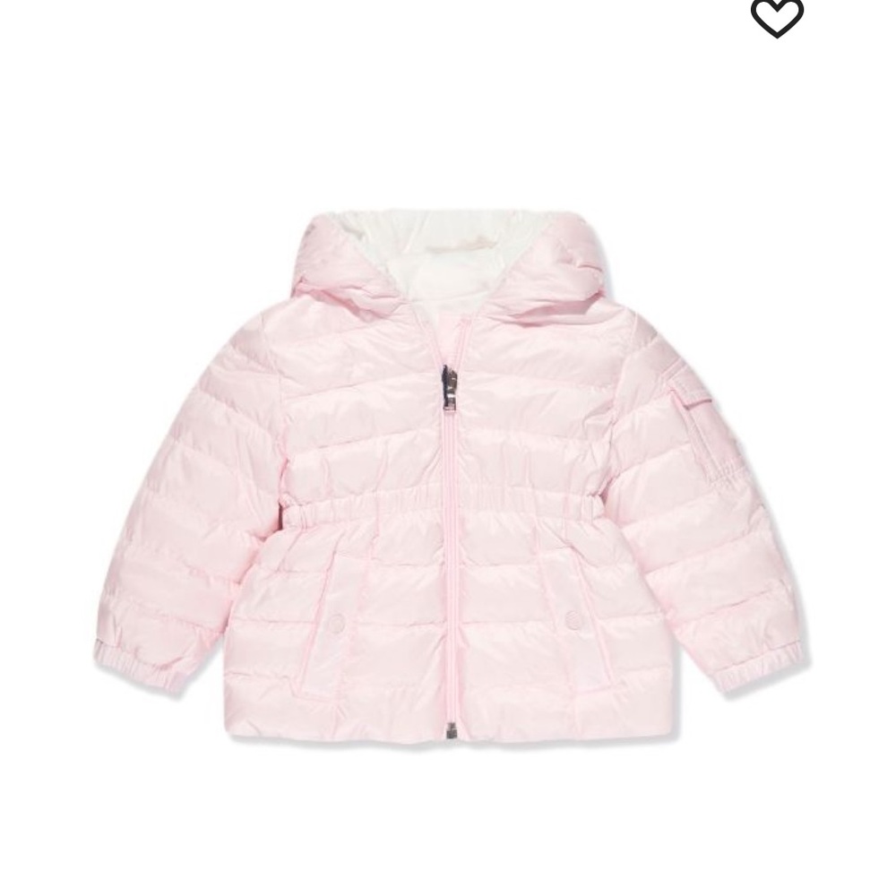 MONCLER Baby Pink Dalles Down Jacket infant girl